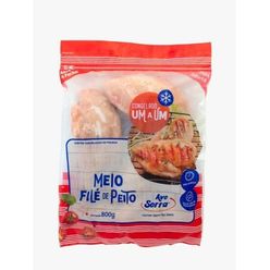 Meio Filé de Peito de Frango AVE SERRA IQF Congelado 800g