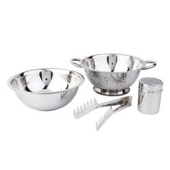 Kit de Utensílios Inox com 4 Peças - A\CASA