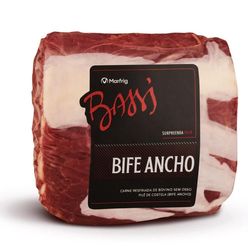 Bife de Filé de Costela Bovina BASSI Resfriada Ancho Kg