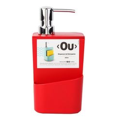 Dispenser para Detergente OU Vermelho 650ml