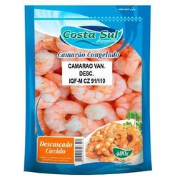 Camarão Cozido COSTA SUL 70/91/110 400g