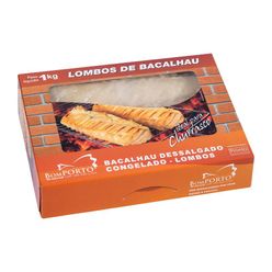 Lombo de Bacalhau BOM PORTO Dessalgado Congelado Churrasco 1Kg