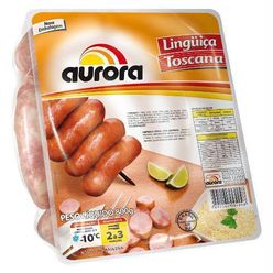 Linguiça Suína AURORA Toscana Congelada 800g