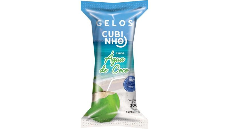 GELO CUBINHO 300G DE COCO - supermercadosimperatriz