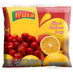 Polpa Mais Fruta Acerola E Laranja 400g