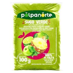 Polpa Polpanorte Suco Verde Abacaxi, Maçã, Hortelã, Couve, Limão E Gengibre 100g