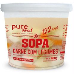 Sopa PURE FOOD Carne com Legumes 400g