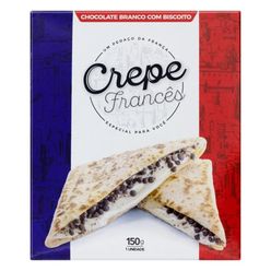 Crepe EZE CREPERIE Frances Chocolate Branco com Biscoito Congelado 150g