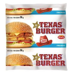 Hambúrguer De Frango Seara Texas Burger 56g