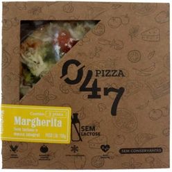 Pizza 047 Integral Margherita Congelada Sem Lactose 150g