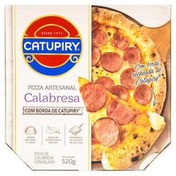 Pizza Catupiry Artesanal Calabresa Com Borda De Catupiry 520g