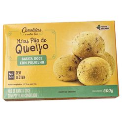 Mini Pão de Queijo CAROLITAS Vegano sem Lactose, sem Glúten e sem Soja 600g