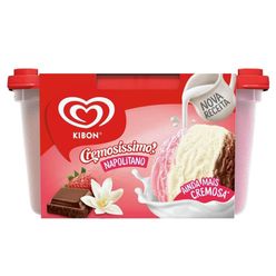 Sorvete Kibon Cremosissimo Napolitano 1.5l