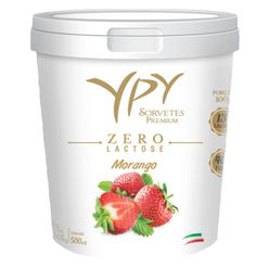 Sorvete YPY Morango Zero Lactose 500ml