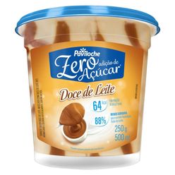 Sorvete PAVILOCHE Doce de Leite 0% Açucar 500ml