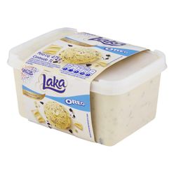 Sorvete Lacta Laka Oreo Com Pedaços De Laka E Biscoito Oreo 1l