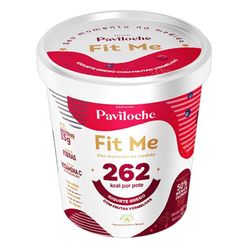 Sorvete PAVILOCHE Fit Me Iogurte Gergo com Frutas Vermelhas 262 Kcal por Pote 15g de Protéina Zero Açúcar,Zero Lactose e sem Glúten 460ml