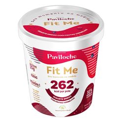 Sorvete Paviloche Fit Me Iogurte Gergo Com Frutas Vermelhas 262 Kcal Por Pote 15g De Protéina Zero Açúcar,zero Lactose E Sem Glúten 460ml