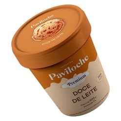Sorvete PAVILOCHE Premium Doce de Leite sem Glúten 1 Litro