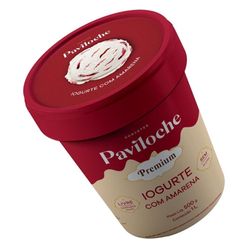 Sorvete Paviloche Premium Iogurte Com Amarena Sem Glúten 1 Litro