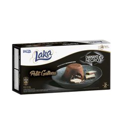Petit Gateau LACTA Chocolate com Recheio Laka e Diamante Negro 160g