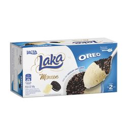 Mousse LACTA Laka com cobertura de Oreo Congelado 160gr