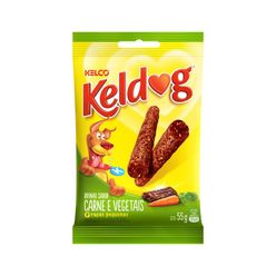 Petisco Keldog Para Cães Bifinho Carne E Vegetais Pacote 50g