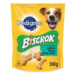 Biscoito Pedigree Biscrok Mini Para Cães Adultos Raças Pequenas 500g