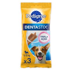 Petisco Pedigree Para Cães Denta Stix Com 3 Unidades Pacote Raças Pequenas 45g