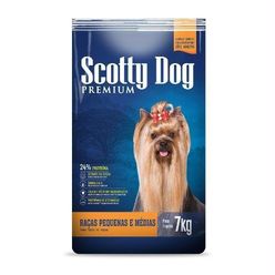 Ração Scotty Dog Para Cães Adultos Premium Raças Pequena E Média 7kg