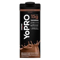Bebida Láctea YOPRO Chocolate Proteínas 15g Zero Lactose 1 Litro