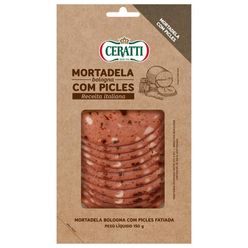 Mortadela CERATTI pickles fatiada 150g