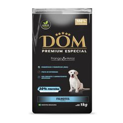 Alimento Dom Para Cães Premium Filhotes Pacote 1kg