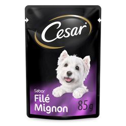 Alimento Cesar Para Cães Adulto Filé Mignon Ao Molho Sachê 85g