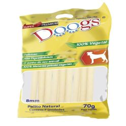 Palito Doogs Para Cão 100% Vegetal 8mm 70g