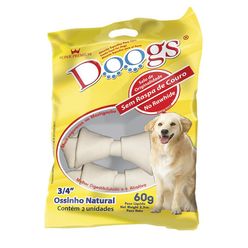 Osso Doogs Para Cão 100% Vegetal 3/4 Com 2 Unidades