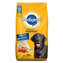 Ração Pedigree Para Cães Adultos Nutrição Essencial Carne 900g