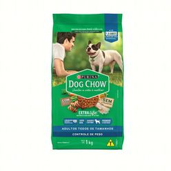 Alimento para Cães DOG CHOW Adultos, Todos os Tamanhos Extra Life Carne,Frango e Arroz 1kg