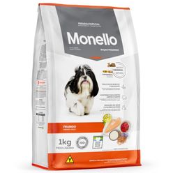 Ração Monello Para Cães Raças Pequenas Frango Pacote 1kg