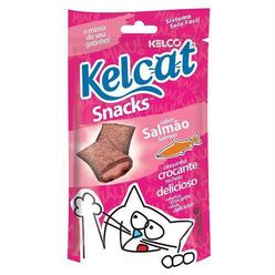 Petisco Kelcat Para Gatos Snack Salmão Pacote 40g