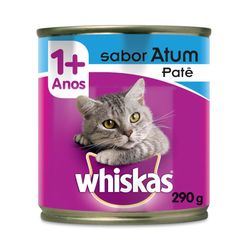 Ração úmida Whiskas Para Gatos Patê De Atum Adulto Lata 290g