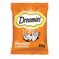Petisco Dreamies Para Gatos Petisco Frango Pacote 40g