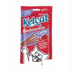 Petisco KELCAT para Gatos Snack Bastoncitos Carne pacote 30g