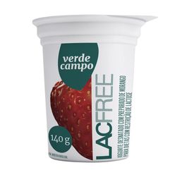 Iogurte VERDE CAMPO Morango Sem Lactose 140g