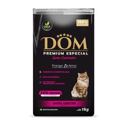 Alimento DOM para Gatos Castrados Premium Pacote 1kg