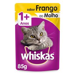 Alimento Whiskas Para Gatos Frango Sachê 85g