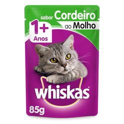 Alimento Whiskas Para Gatos Cordeiro Sachê 85g