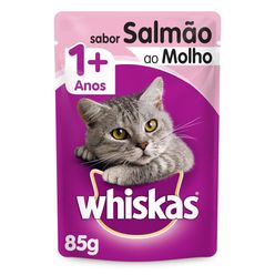 Alimento Whiskas Para Gatos Salmão Sachê 85g