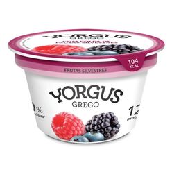 Iogurte Yorgus Grego Polpa De Frutas Silvestres 0% Gordura 130g