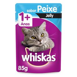 Alimento Whiskas Para Gatos Jelly Peixe Sachê 85g